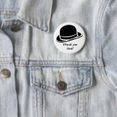 Danke, Vater, schwarzer Hut Button (Beispiel)