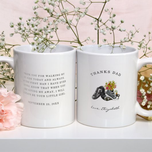 Danke Vater | Zu Fuß durch meine Seitenwasserfarbe Kaffeetasse