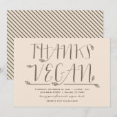 Danke Vegan Einladung (Vorne/Hinten)