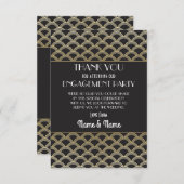 Danke Verlobung Wedding Party der 20er Jahre Danke Einladung (Vorne/Hinten)