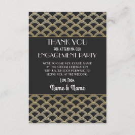 Danke Verlobung Wedding Party der 20er Jahre Danke Einladung