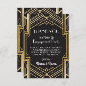 Danke Verlobungs-Hochzeitszwanziger jahre (Vorne/Hinten)