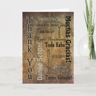 DANKE - VERSCHIEDENE SPRACHEN