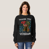 Danke Veteran Combat Boots Blume Veteran Da Sweatshirt (Vorne ganz)