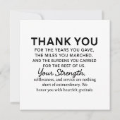 Danke Veteran Karte (Vorderseite)