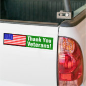 Danke Veterane! Autoaufkleber (Auf Lkw)