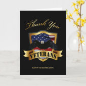 Danke Veterane Karte (Gelbe Blume)