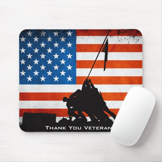 Danke Veterane Mousepad (Mit Mouse)