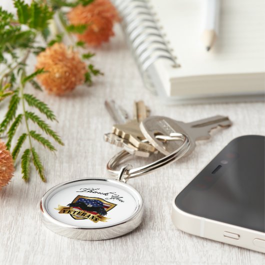 Danke Veterane Schlüsselanhänger (Seite)