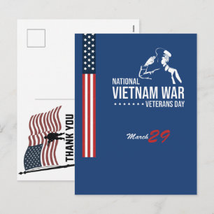 Danke Veteranen Amerikanische Flagge Memorial Day Feiertagspostkarte