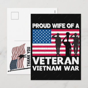 Danke Veteranen Amerikanische Flagge Memorial Day Feiertagspostkarte