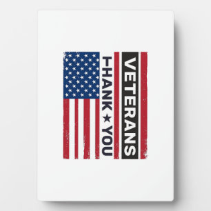 Danke Veteranen Distressed Flagge Vektor Design_1 Fotoplatte
