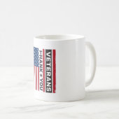 Danke Veteranen Distressed Flagge Vektor Design_1 Kaffeetasse (VorderseiteRechts)