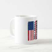 Danke Veteranen Distressed Flagge Vektor Design_1 Kaffeetasse (Vorderseite Links)