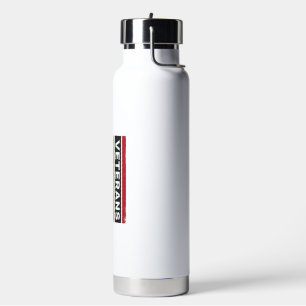 Danke Veteranen Distressed Flagge Vektor Design_1 Trinkflasche