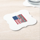Danke Veteranen Distressed Flagge Vektor Design_1 Untersetzer (angewinkelt)