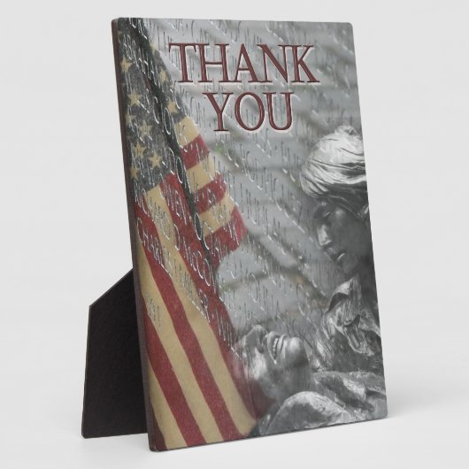 Danke Veteranen Fotoplatte (Seite)