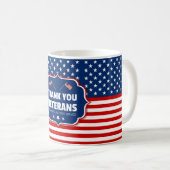 Danke Veteranen Kaffeetasse (VorderseiteRechts)