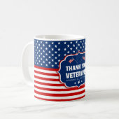 Danke Veteranen Kaffeetasse (Vorderseite Links)