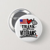 Danke-Veteranen-Knopf Button (Vorne & Hinten)