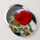 Danke Veteranen-Knopf Button (Vorne & Hinten)