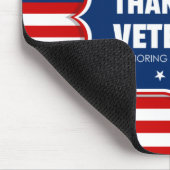 Danke Veteranen Mousepad (Ecke)