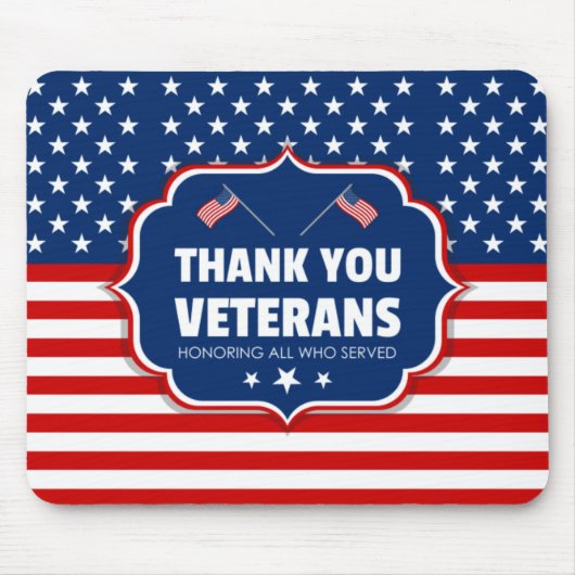 Danke Veteranen Mousepad (Vorne)