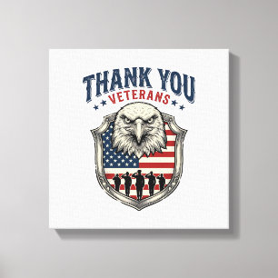 Danke Veteranen Patriotischer Adler Schild Shirt_1