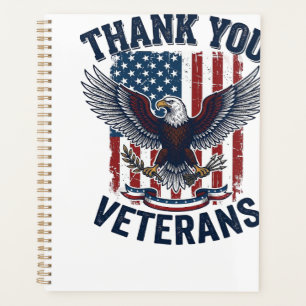 Danke Veteranen Patriotischer Adler Vintage Planer