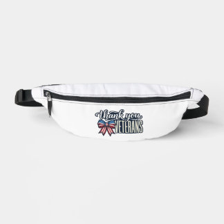 Danke Veteranen Patriotisches Band Vintage-Shirt_ Bauchtasche