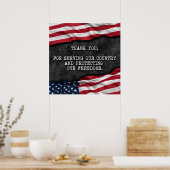 Danke Veteranen. Poster (Küche)