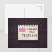 Danke Veteranen Postkarte (Vorne/Hinten)