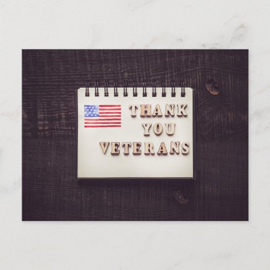 Danke Veteranen Postkarte (Vorderseite)