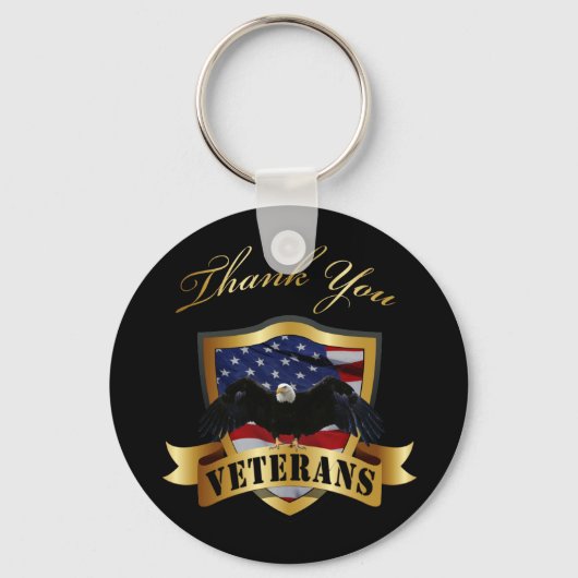 Danke Veteranen Schlüsselanhänger (Vorderseite)