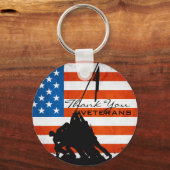 Danke Veteranen Schlüsselanhänger (Vorderseite)