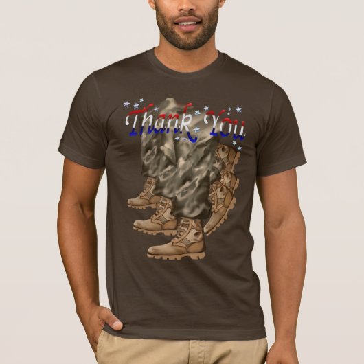 Danke Veteranen-Shirts T-Shirt (Vorderseite)