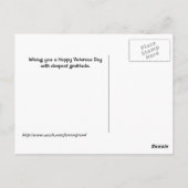 Danke... Veteranen-Tagespostkarte Postkarte (Rückseite)