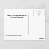 Danke... Veteranen-Tagespostkarte Postkarte (Rückseite)