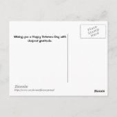 Danke... Veteranen-Tagespostkarte Postkarte (Rückseite)