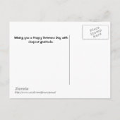 Danke... Veteranen-Tagespostkarte Postkarte (Rückseite)