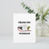 Danke Veteranen - Thank you veterans Postkarte (Stehend Vorderseite)