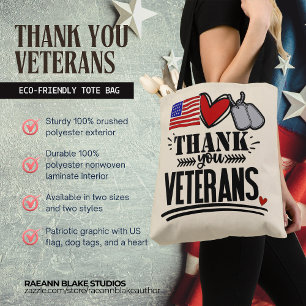 Danke Veteranen Tragetasche Tasche