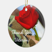 Danke Veteranen-Verzierung Keramikornament (Links)