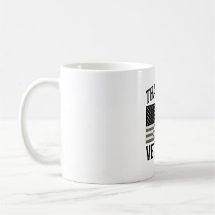 Danke Veteranen Vintage-Flagge Soldat Shirt Desi Kaffeetasse