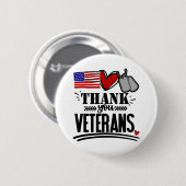 Danke Veterans Button (Vorne & Hinten)