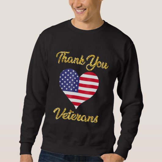 Danke Veterans Combat Boots Poppy Blume Veter Sweatshirt (Vorderseite)