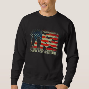 Danke Veterans Combat Boots Poppy Blume Veter Sweatshirt