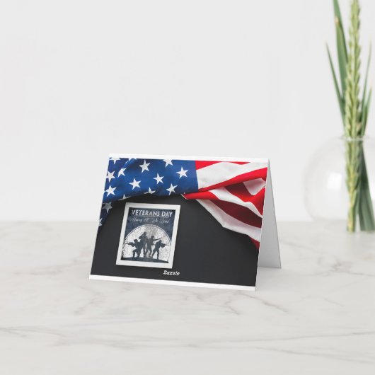 Danke Veterans Day Card (Rückseite)