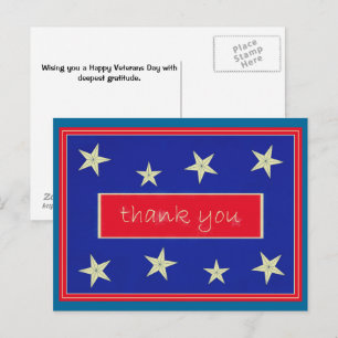 Danke ... Veterans Day Postkarte