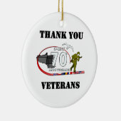 Danke, Veterans. Keramik Ornament (Rechts)